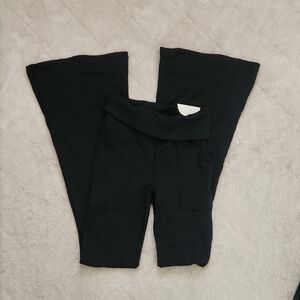 Offline By Aerie Foldover Low Rise Flare Leggings